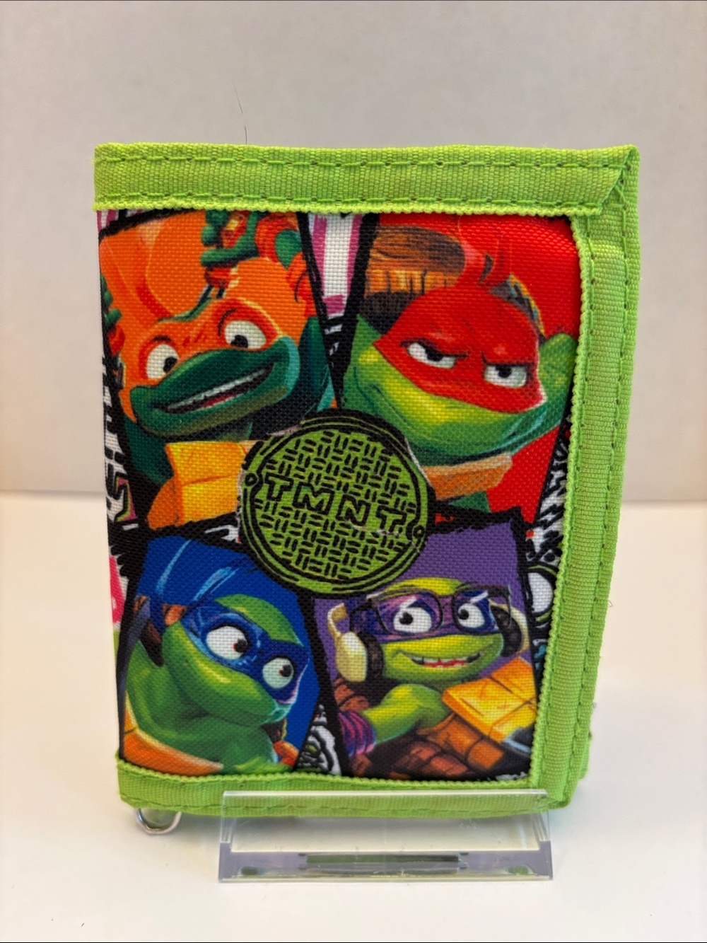 Green Fold-Over Kids Wallet TMNT BRAND NEW